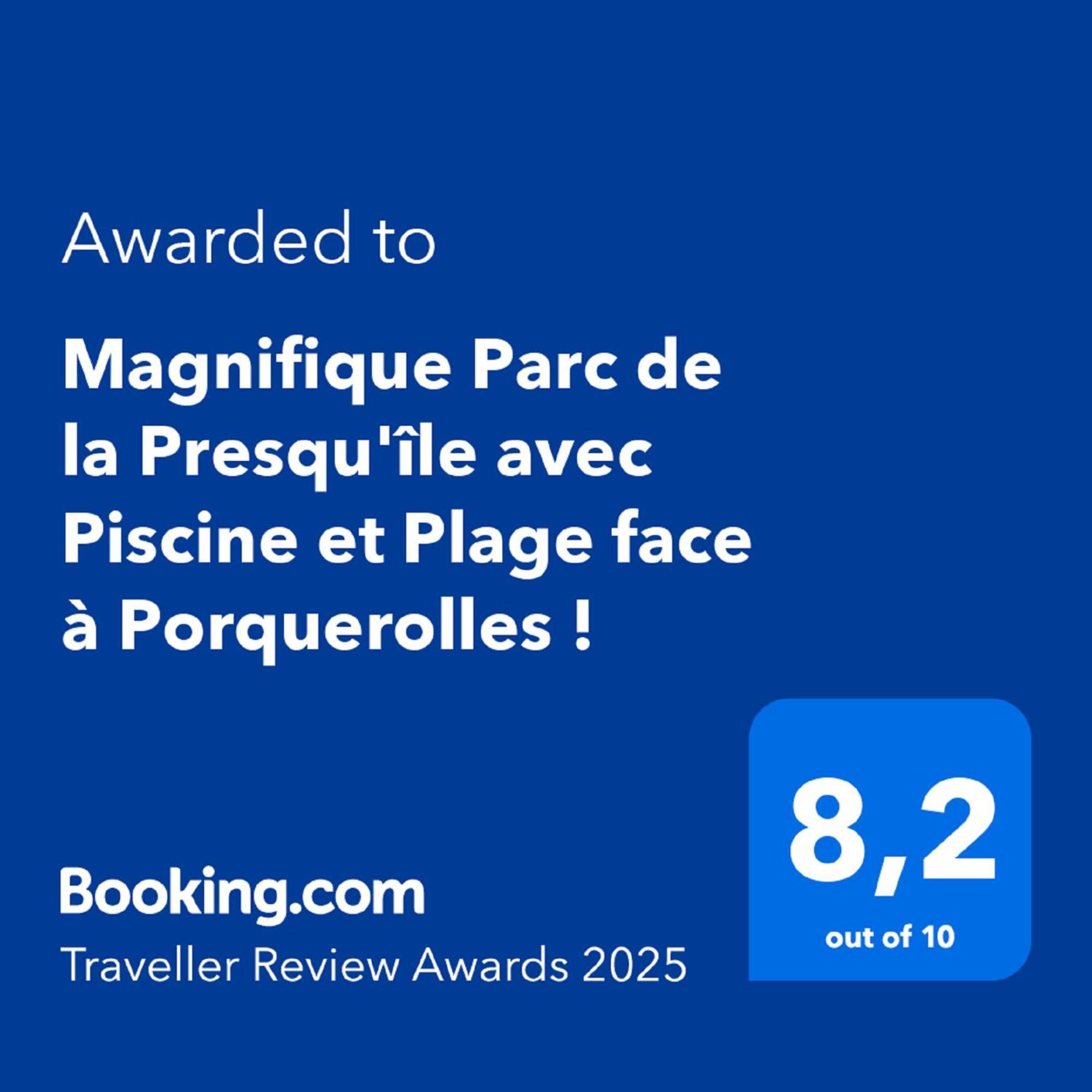 Magnifique Parc De La Presqu'île Avec Piscine Et Face à Porquerolles !